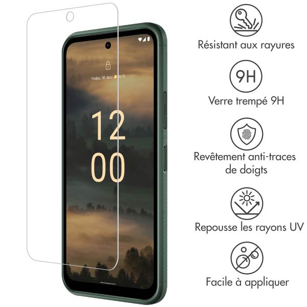 Accezz Protection d'écran en verre trempé Nokia XR21