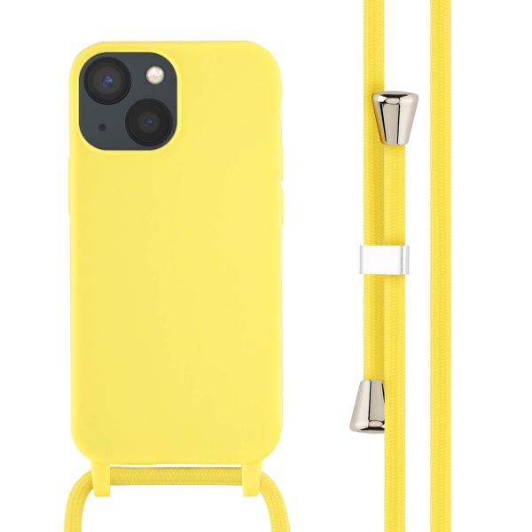 imoshion ﻿Coque en silicone avec cordon iPhone 13 Mini - Jaune