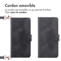 imoshion Etui de télephone portefeuille avec cordon Motorola Moto G77 - Noir