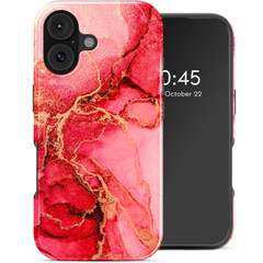 Selencia Coque arrière Vivid avec MagSafe Apple iPhone 17 - Rosy Marble