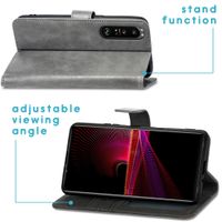 imoshion Étui de télephone portefeuille Sony Xperia 1 III - Gris
