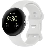 imoshion Bracelet en silicone⁺ Google Pixel Watch / Watch 2 / Watch 3 / Watch 4 (41 mm) - Taille L - Blanc