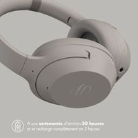 Selencia Casque sans fil Urban Play - Réduction active du bruit (ANC) - Avec étui de rangement - Cosy Grey
