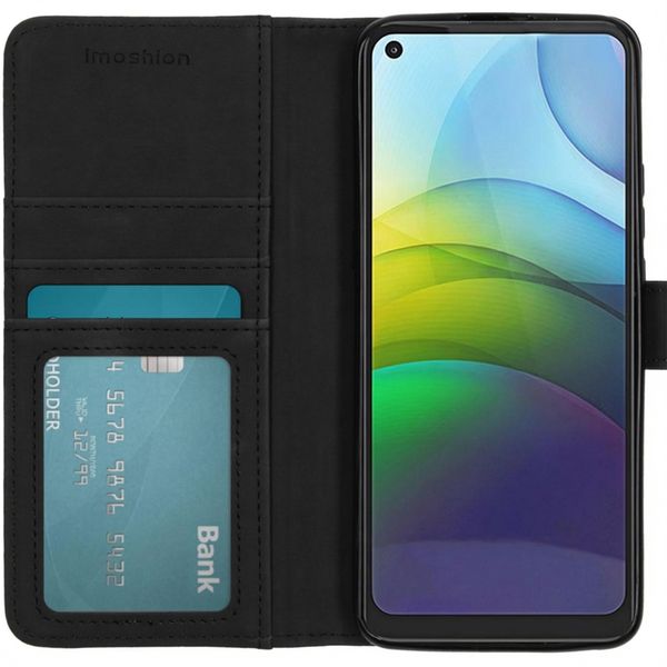 imoshion Étui de télephone portefeuille de luxe Motorola Moto G9 Power - Noir