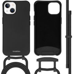 imoshion Coque de couleur avec cordon amovible Apple iPhone 13 - Noir