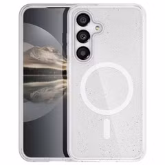 imoshion Coque Pailletée avec MagSafe Samsung Galaxy S24 - Paillettes Transparent