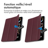 imoshion Coque tablette Trifold Apple iPad Pro 11 (2025) M5 / (2024) M4 - Bordeaux