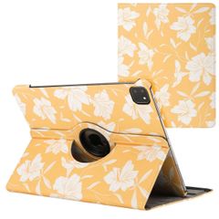 imoshion Coque tablette Design rotatif à 360° Apple iPad Air 13 pouces (2025) M3 / (2024) M2 - Yellow Flowers