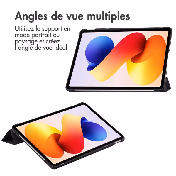 imoshion Coque tablette Trifold Xiaomi Redmi Pad 2 Pro - Noir
