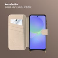 Selencia Étui Riva avec MagSafe et cordon de téléphone Samsung Galaxy A37 (5G) - Beige