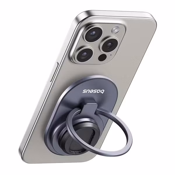 Baseus Support de Téléphone PrimeTrip vélo/moto/scooter - Ring Stand - Magnétique - Universel - Cosmic Black