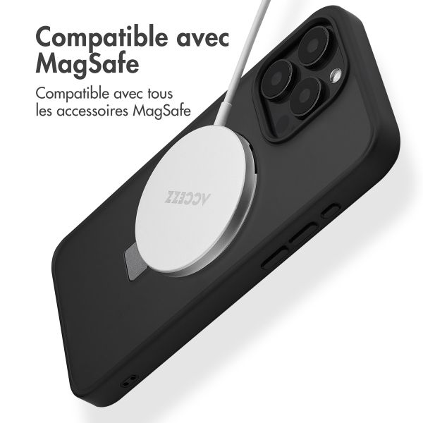 Accezz Coque Ring Stand avec MagSafe Apple iPhone 15 Pro Max - Noir