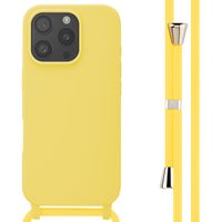 imoshion Coque en silicone avec cordon Apple iPhone 16 Pro - Jaune