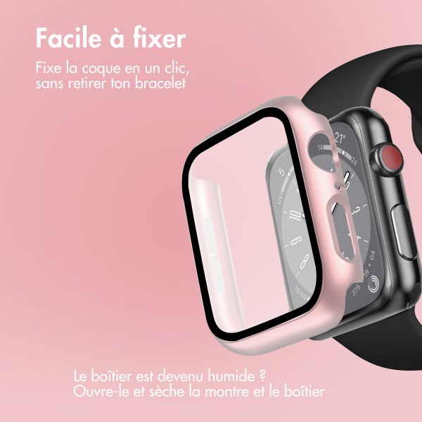 imoshion Coque rigide à couverture complète Apple Watch 4 / 5 / 6 / SE - 44 mm - Rose Doré