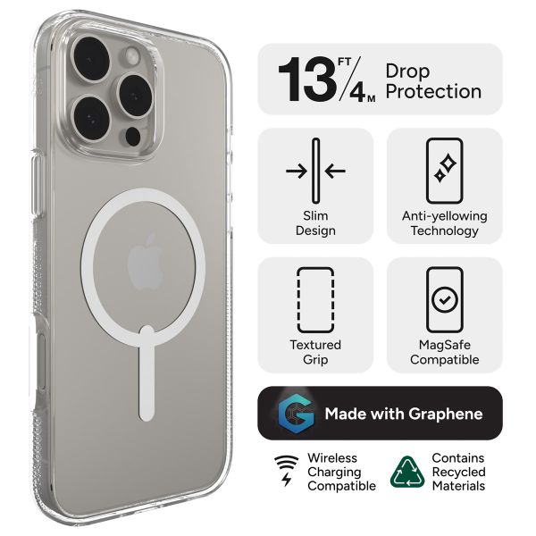 ZAGG Coque Crystal Palace Snap MagSafe Apple iPhone 16 Pro Max - Transparent