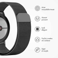 imoshion Bracelet magnétique milanais Google Pixel Watch / Watch 2 / Watch 3 / Watch 4 (41 mm) - Noir