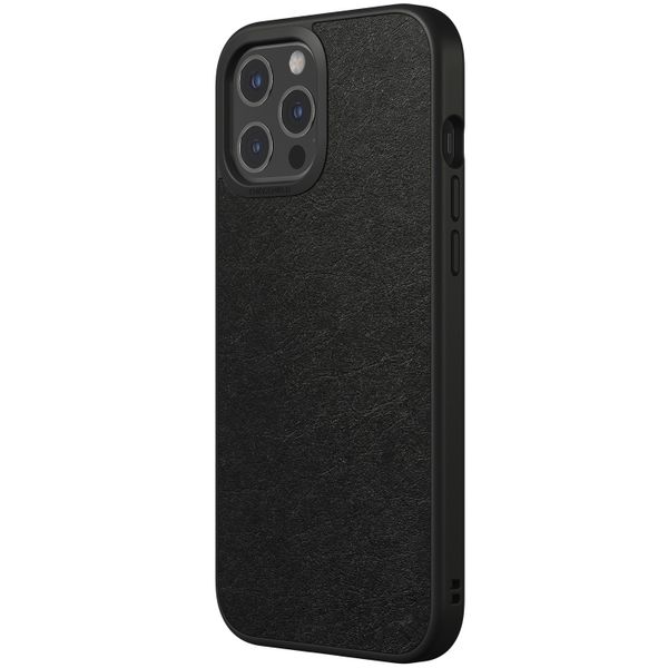 RhinoShield Coque SolidSuit iPhone 12 Pro Max - Leather Black