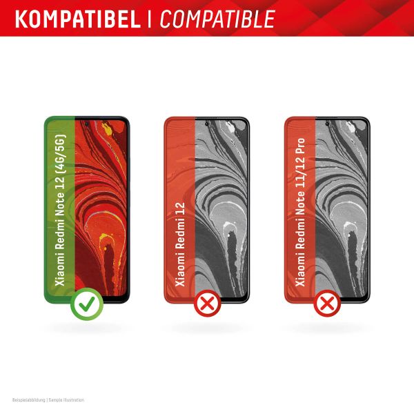 Displex Protection d'écran en verre trempé Real Glass Xiaomi Redmi Note 12