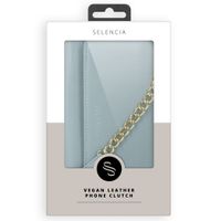 Selencia Pochette amovible en cuir végétalien Eny iPhone 11 - Bleu