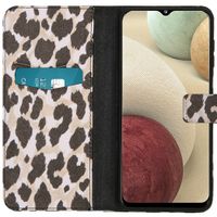 imoshion Coque silicone design Galaxy A12 - Golden Leopard