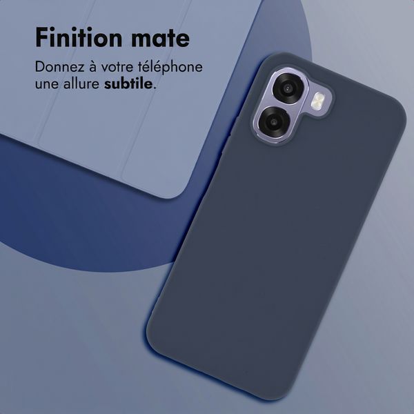 imoshion Coque Couleur Oppo A6x (4G/5G) - Bleu foncé