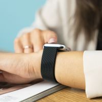 imoshion Bracelet magnétique milanais Fitbit Versa 4/ 3 / Sense (2) - Noir