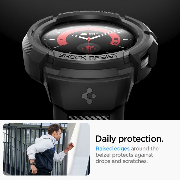 Spigen Rugged Armor™ Pro Case  Samsung Galaxy Watch 5 Pro - 45 mm - Noir