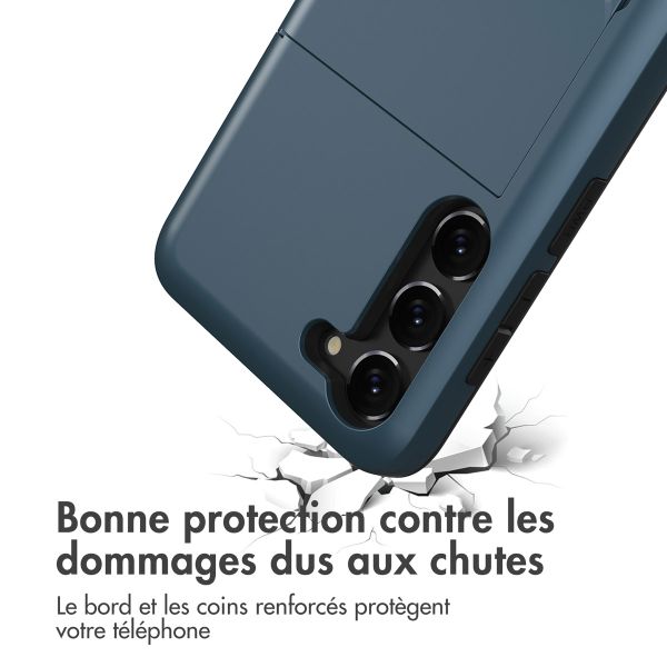 imoshion Coque arrière avec porte-cartes Samsung Galaxy S23 - Bleu foncé