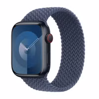 Apple Bracelet Solo tressé Apple Watch Series 1 - 9 / SE (38/40/41 mm) | Series 10 / 11 (42 mm) - Taille 7 - Storm Blue