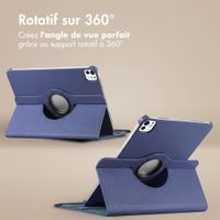 imoshion Coque tablette rotatif à 360° Apple iPad Pro 11 (2020/2021/2022) - Bleu foncé
