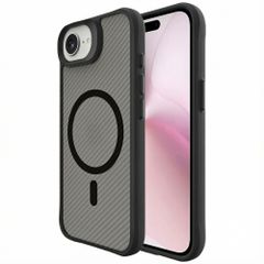 imoshion Rugged Hybrid Carbon Case avec MagSafe Apple iPhone 16e - Noir
