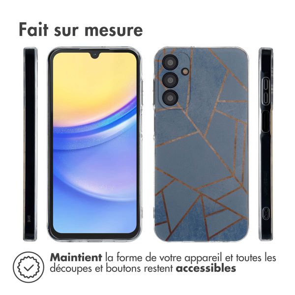 imoshion Coque Design Samsung Galaxy A15 (5G/4G) - Blue Graphic