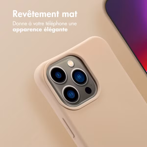 imoshion Coque arrière Color avec cordon amovible et MagSafe Apple iPhone 13 Pro - Nude