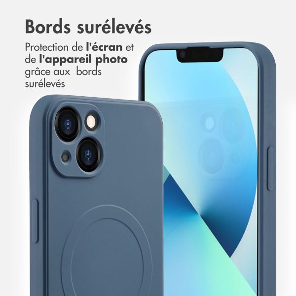 imoshion Coque Couleur avec MagSafe Apple iPhone 13 - Bleu foncé