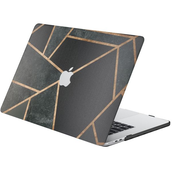 imoshion Coque Design Laptop MacBook Air 15 pouces (2023 / 2024 M3 chip / 2025 M4 chip) - A2941 / A3114 / A3241 - Black Graphic