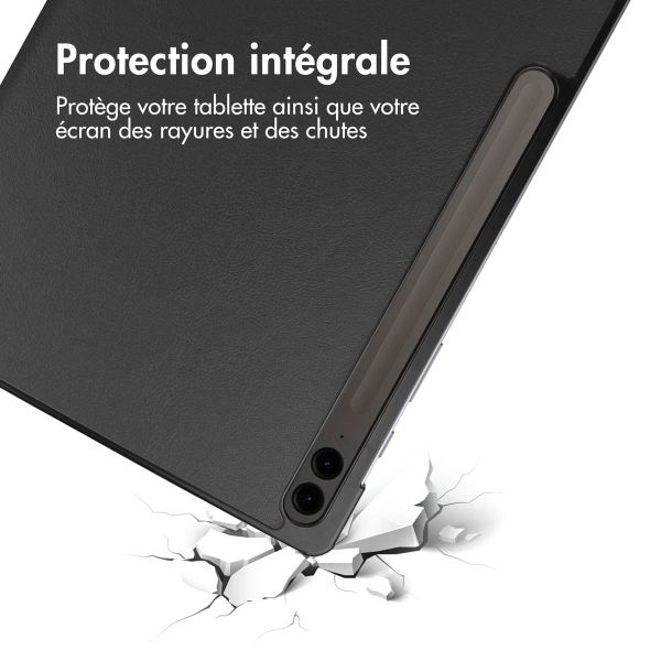 imoshion Coque tablette Trifold Samsung Galaxy Tab S10 Plus / Tab S9 FE Plus / Tab S9 Plus - Noir