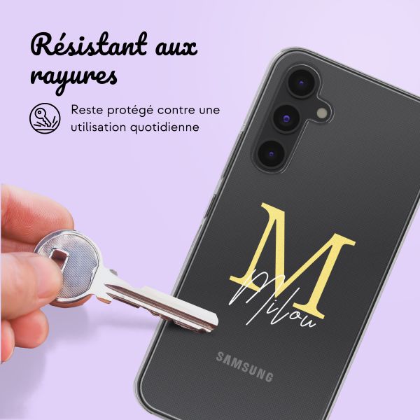 Coque personnalisée avec une lettre Samsung Galaxy A54 (5G) - Transparent