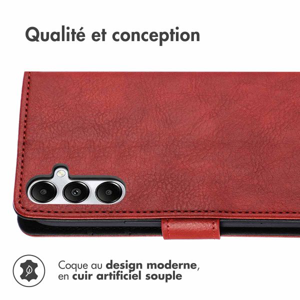 imoshion Étui de téléphone portefeuille Luxe Samsung Galaxy A16 5G - Rouge