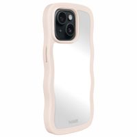 Holdit Coque Wavy iPhone 13/14/15 - Light Beige / Mirror