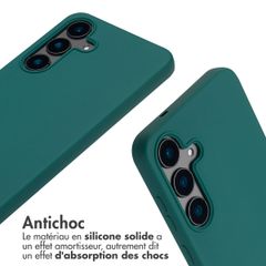 imoshion Coque en silicone avec cordon Samsung Galaxy S25 FE - Vert foncé
