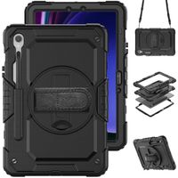 Accezz Coque arrière Defender XT Samsung Galaxy Tab S10 Lite / S9 11 pouces / S10 FE / S9 FE 10.9 pouces - Noir