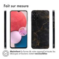 imoshion Coque Design Samsung Galaxy A13 (4G) - Black Marble