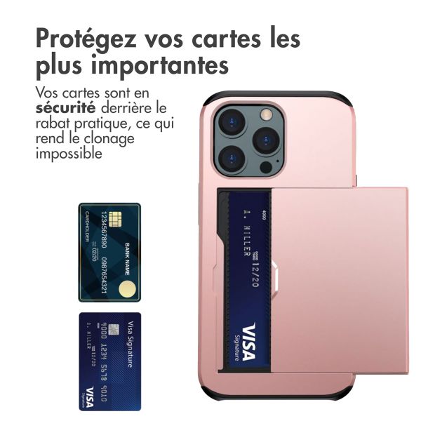 imoshion Coque arrière avec porte-cartes Apple iPhone 14 Pro - Rose Doré