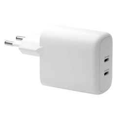 dbramante1928 re-charge | Chargeur Secteur - 2x USB-C 25 watts - Blanc