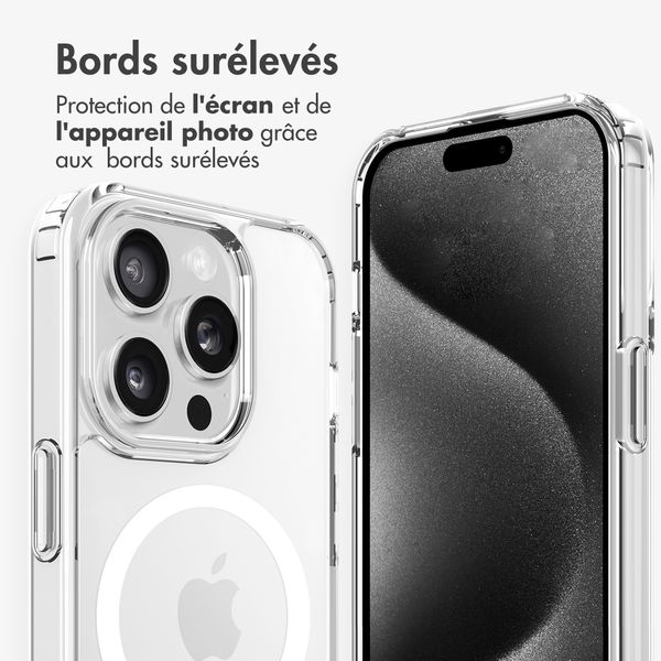 imoshion Coque MagSafe avec cordon amovible Apple iPhone 15 Pro - Transparent