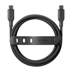 Empower by PanzerGlass Câble de recharge Racing USB-C vers USB-C - 60 W - 1.2 mètres - Space Black