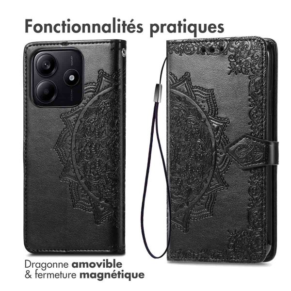 imoshion Etui de télephone Mandala Xiaomi Redmi Note 14 (5G) - Noir
