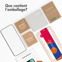 Accezz Protection d'écran en verre trempé avec applicateur iPhone 13 / 13 Pro / 14 / 16e