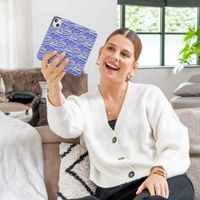 imoshion Étui de télephone portefeuille Design Samsung Galaxy S9 - White Blue Stripes