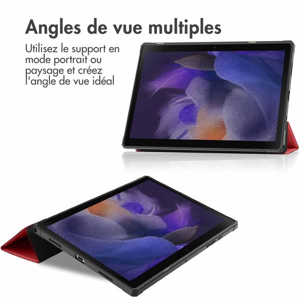 imoshion Coque tablette Trifold Samsung Galaxy Tab A8 - Rouge